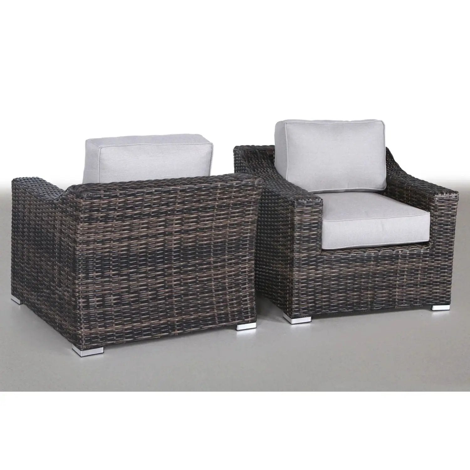 Modern Patio Chair With Cushions (Set of 2) - Brown by Unique Piece Furniture