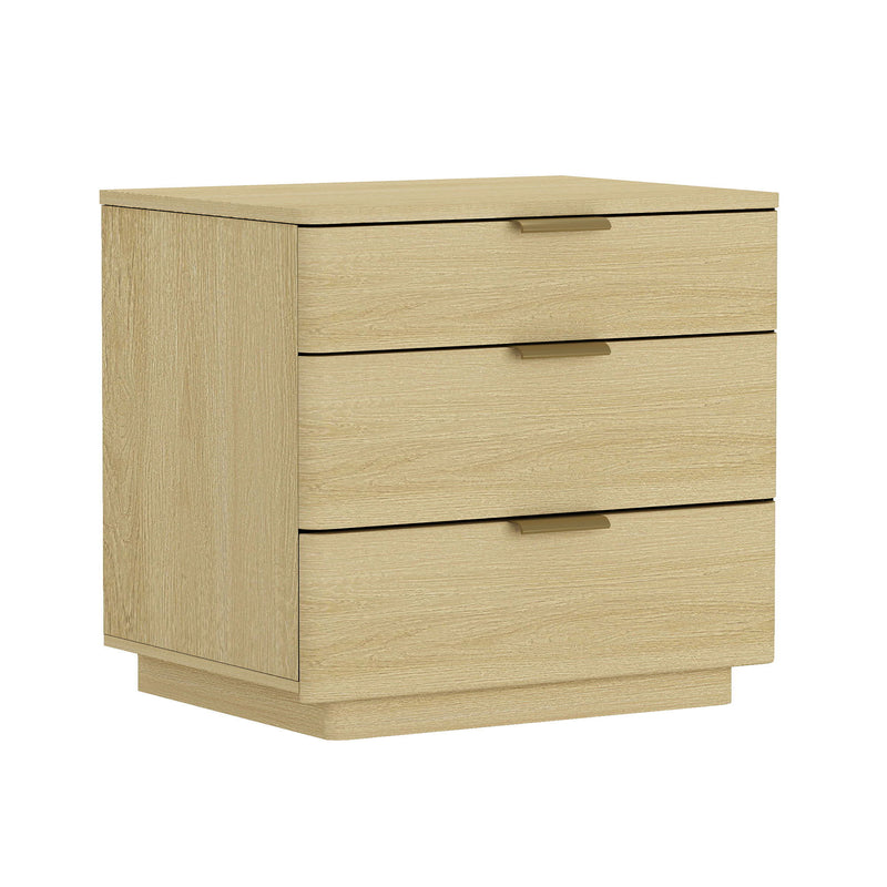 Payton - Nightstand With 3 Drawers - Oak by HouseOfZazla