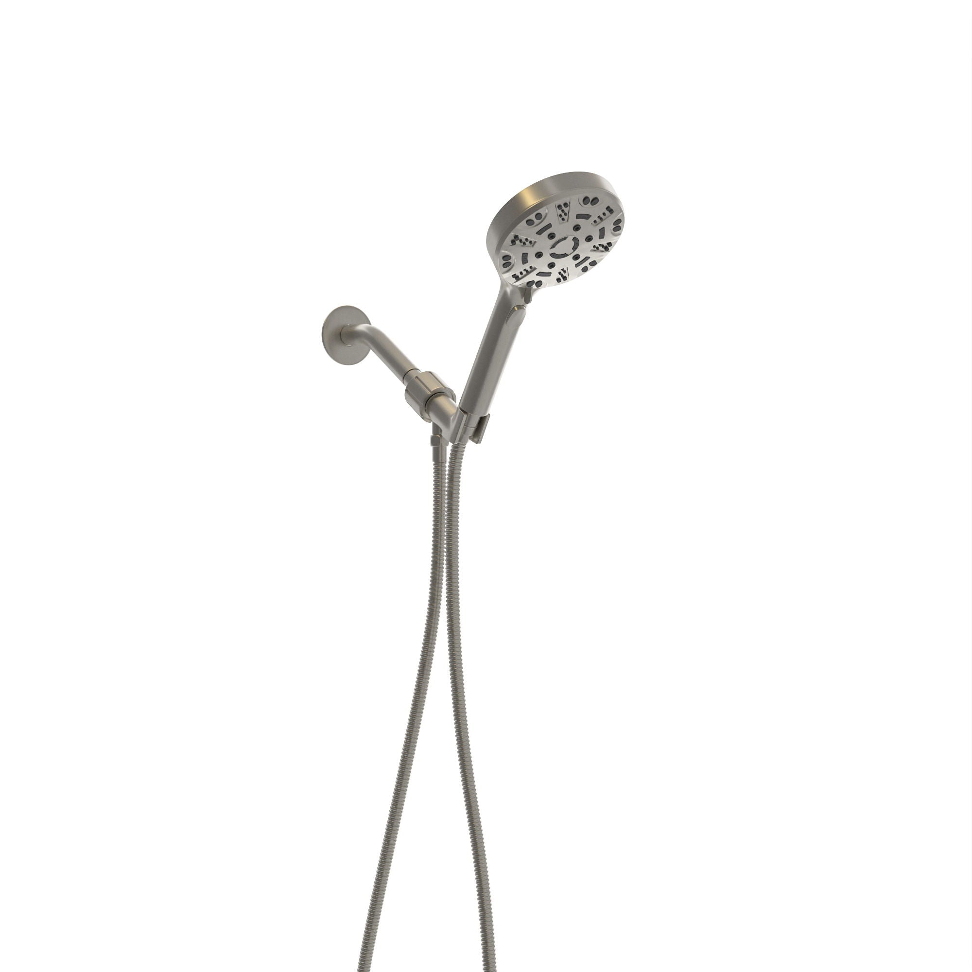 Multi Function Adjustable Hand Shower 8 Function Hand Shower, Plastic Construction - Brushed Nickel by HouseOfZazla