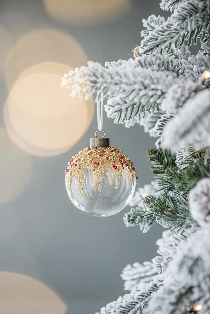 Christmas Ball Ornaments, Decorative Hanging Ball Christmas Tree Ornaments For Holiday Party Decorations by HouseOfZazla