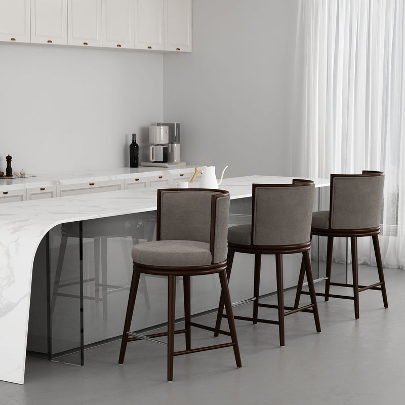 Evalyn Dove - Counter Stool - Griege by HouseOfZazla