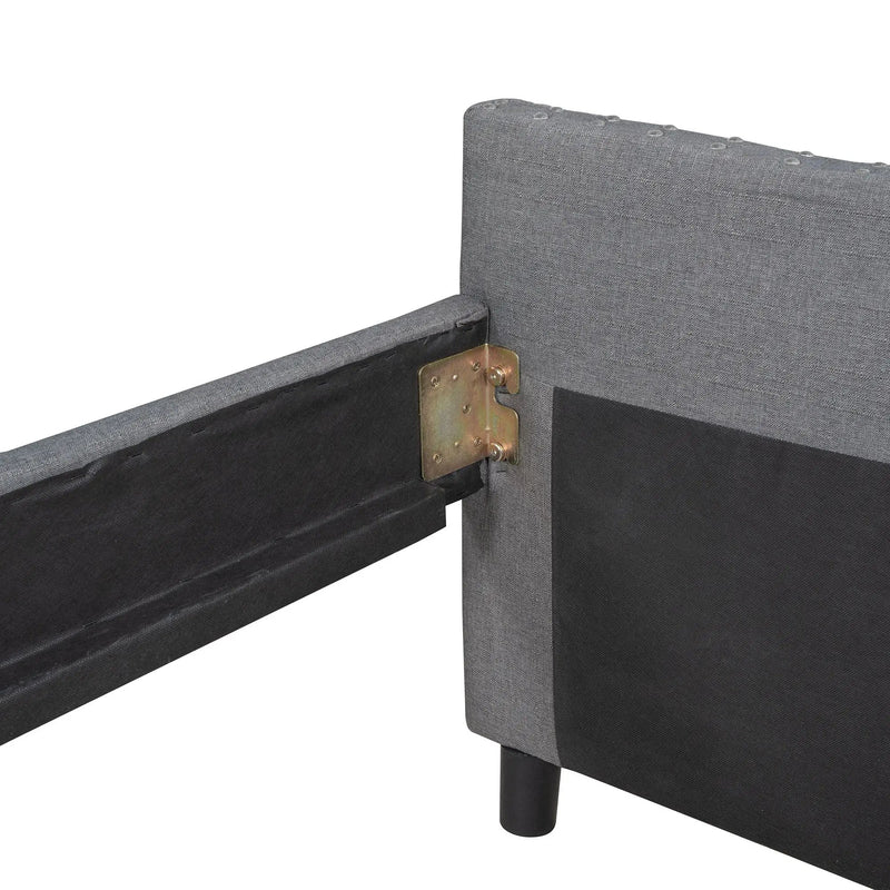 Upholstered Daybed With Two Drawers, Wood Slat Support by HouseOfZazla