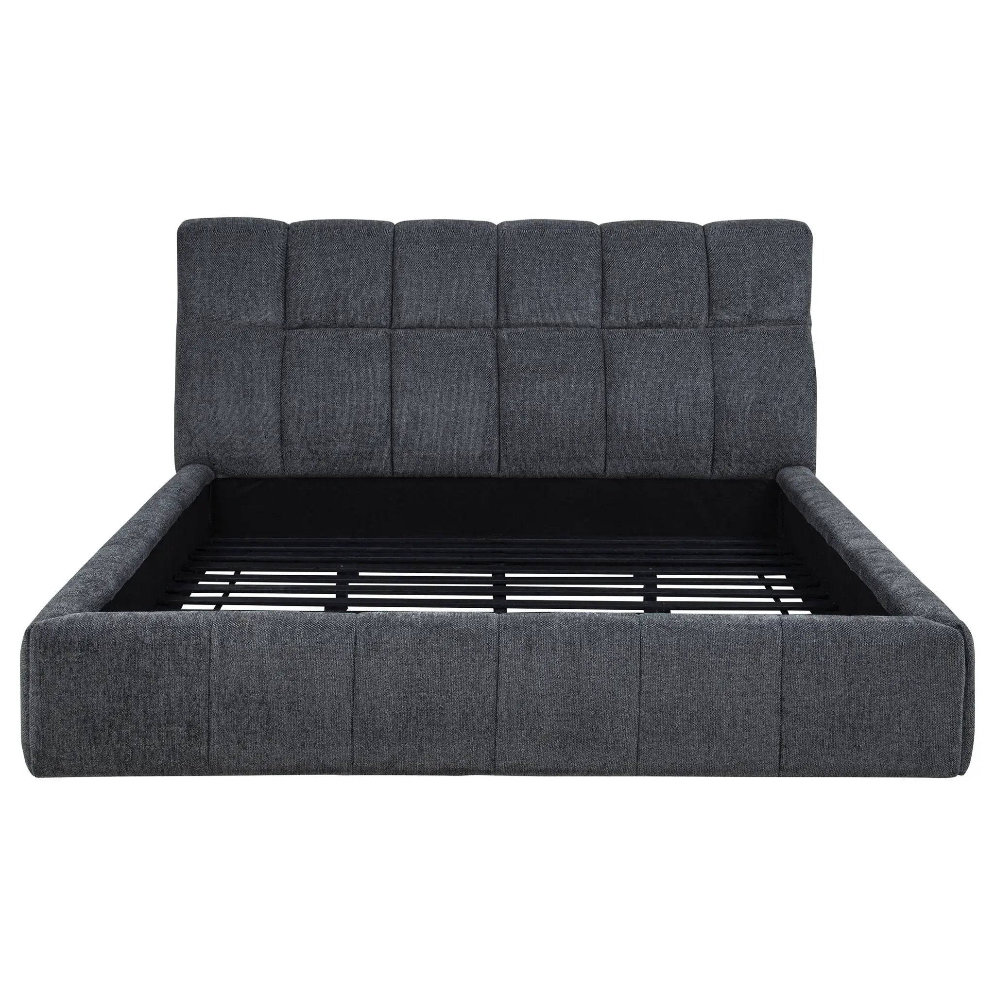 Nollet 48-inch Upholstered California King Platform Bed Grey by Unique Piece Furniture