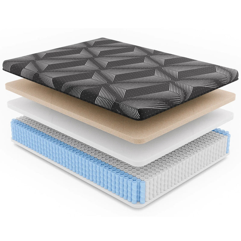 Diamond Matrix Copper Cooling Hybrid Waterfall-Top Cal King Mattress by HouseOfZazla