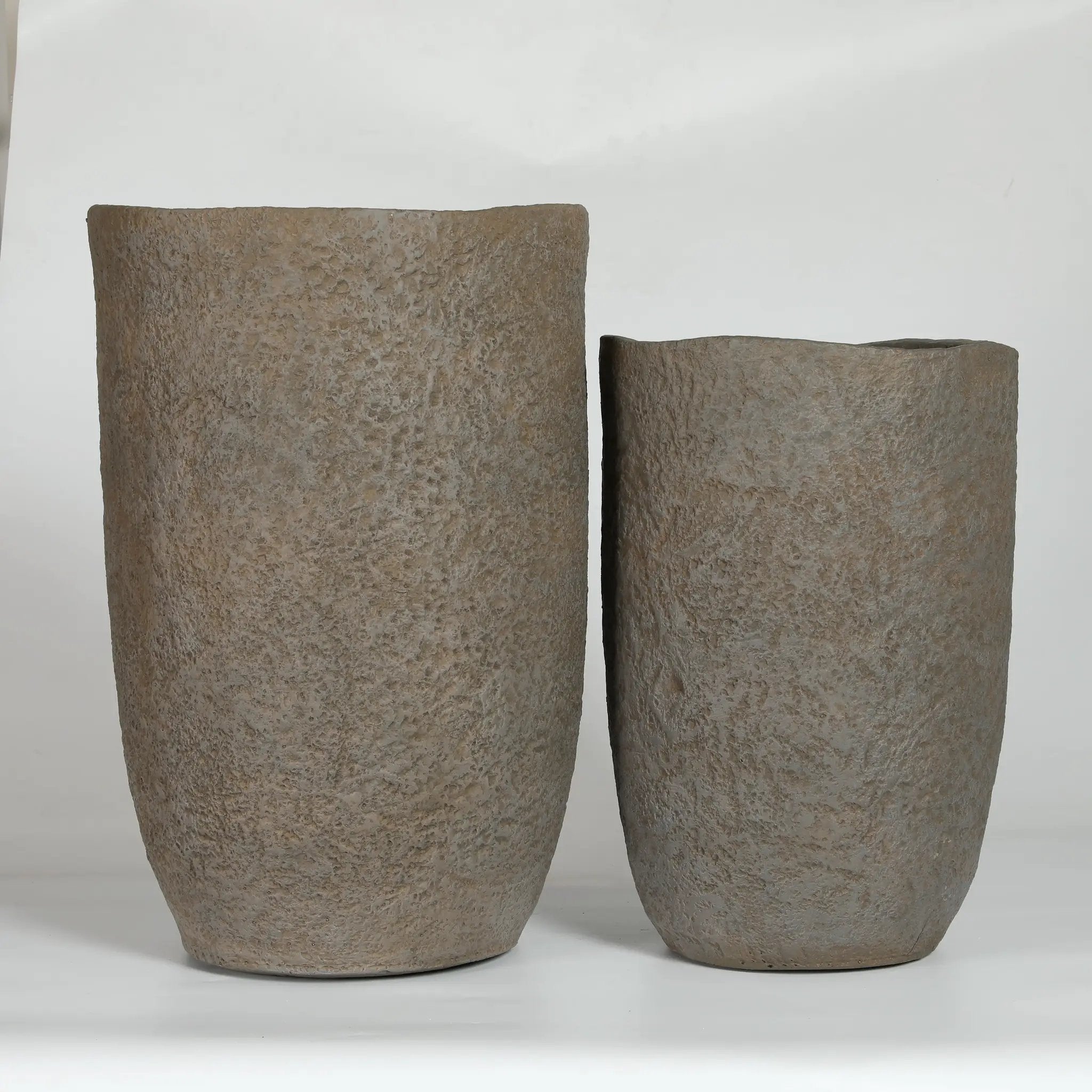Round Concrete Planter Set of 2 by HouseOfZazla