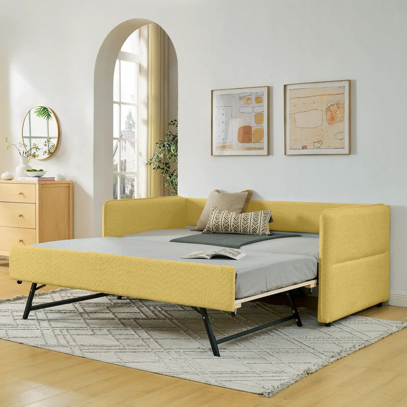 Upholstered Daybed With Pop Up Trundle by Unique Piece Furniture