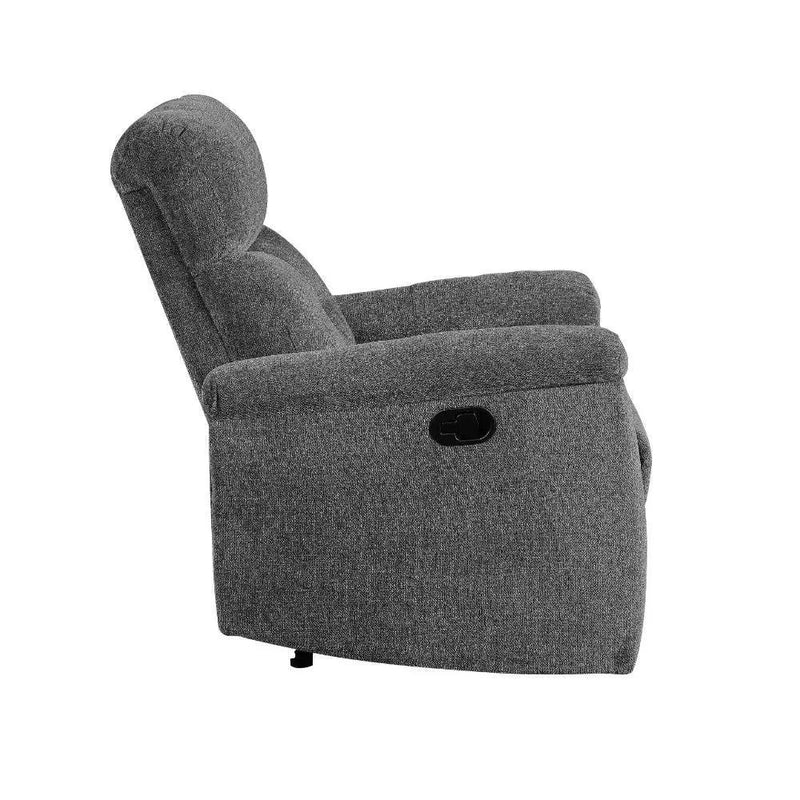 Treyton - Motion Loveseat - Gray Chenille by Unique Piece Furniture