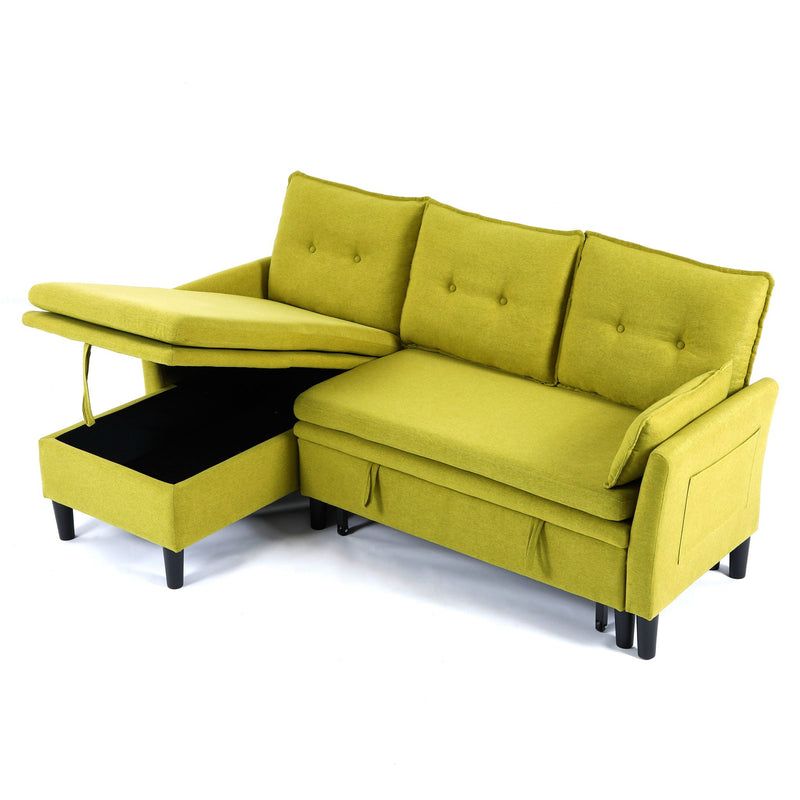 L-Shaped Reversible Chaise Sectional Sofa With Storage by HouseOfZazla