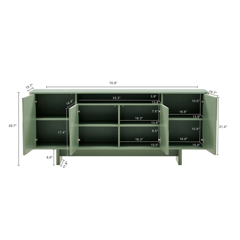 Ella - Sideboard With Adjustable Shelves by HouseOfZazla