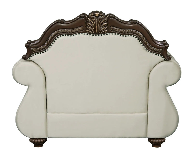 Pierce - Chair With Pillow - Beige / Cherry by Unique Piece Furniture