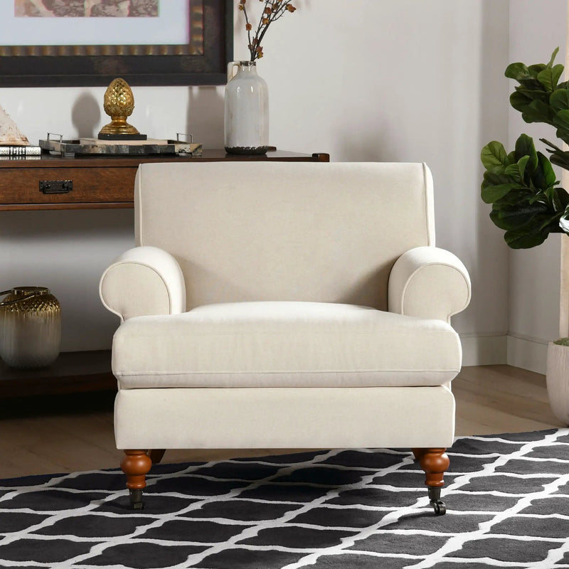 Alana Lawson - Accent Arm Chair With Casters by Unique Piece Furniture
