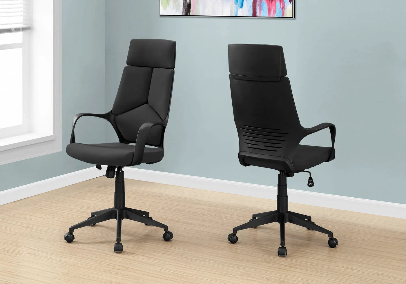Office Swivel Chair, Adjustable Height, Ergonomic, Armrests, Contemporary & Modern by HouseOfZazla