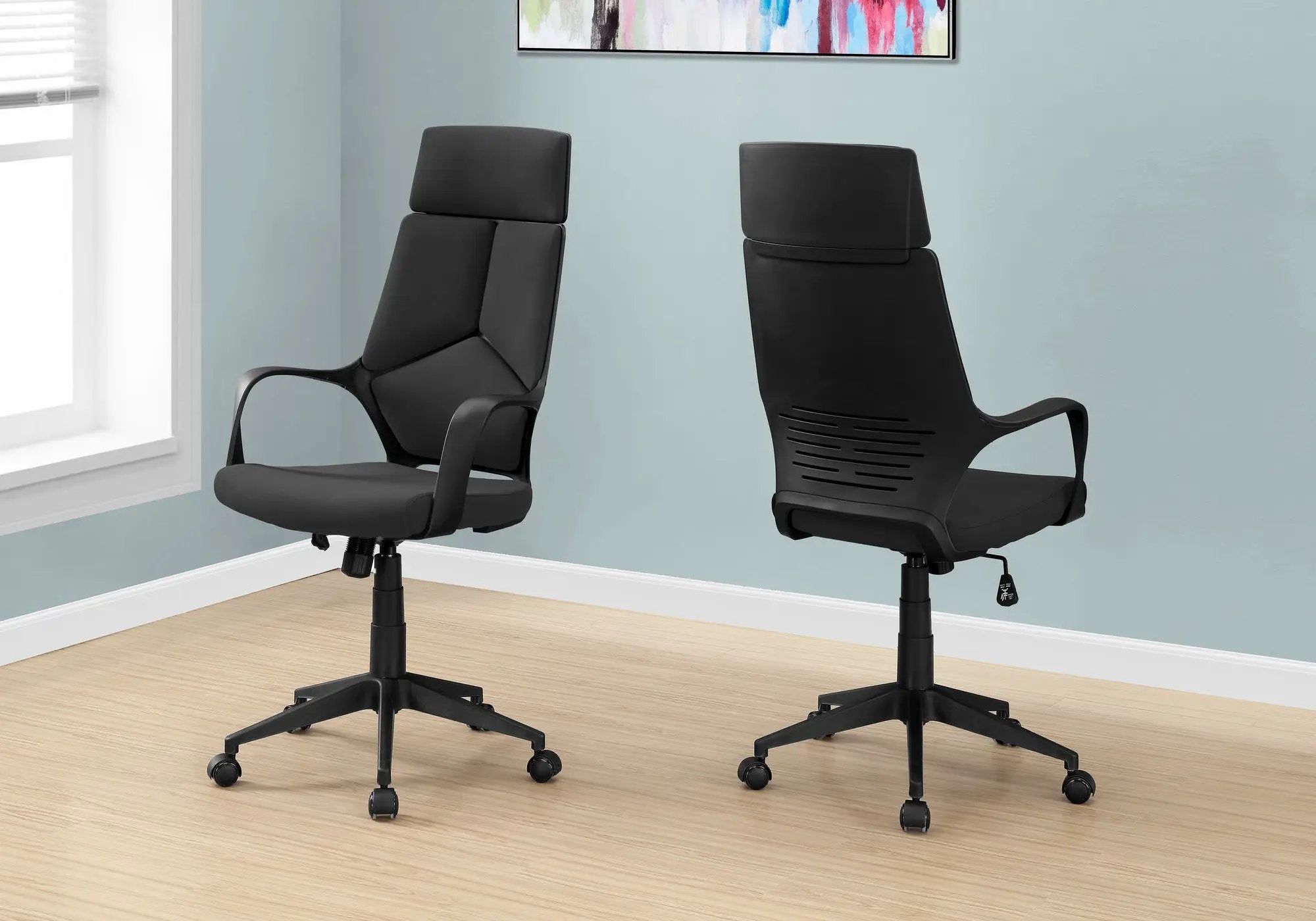Office Swivel Chair, Adjustable Height, Ergonomic, Armrests, Contemporary & Modern by HouseOfZazla