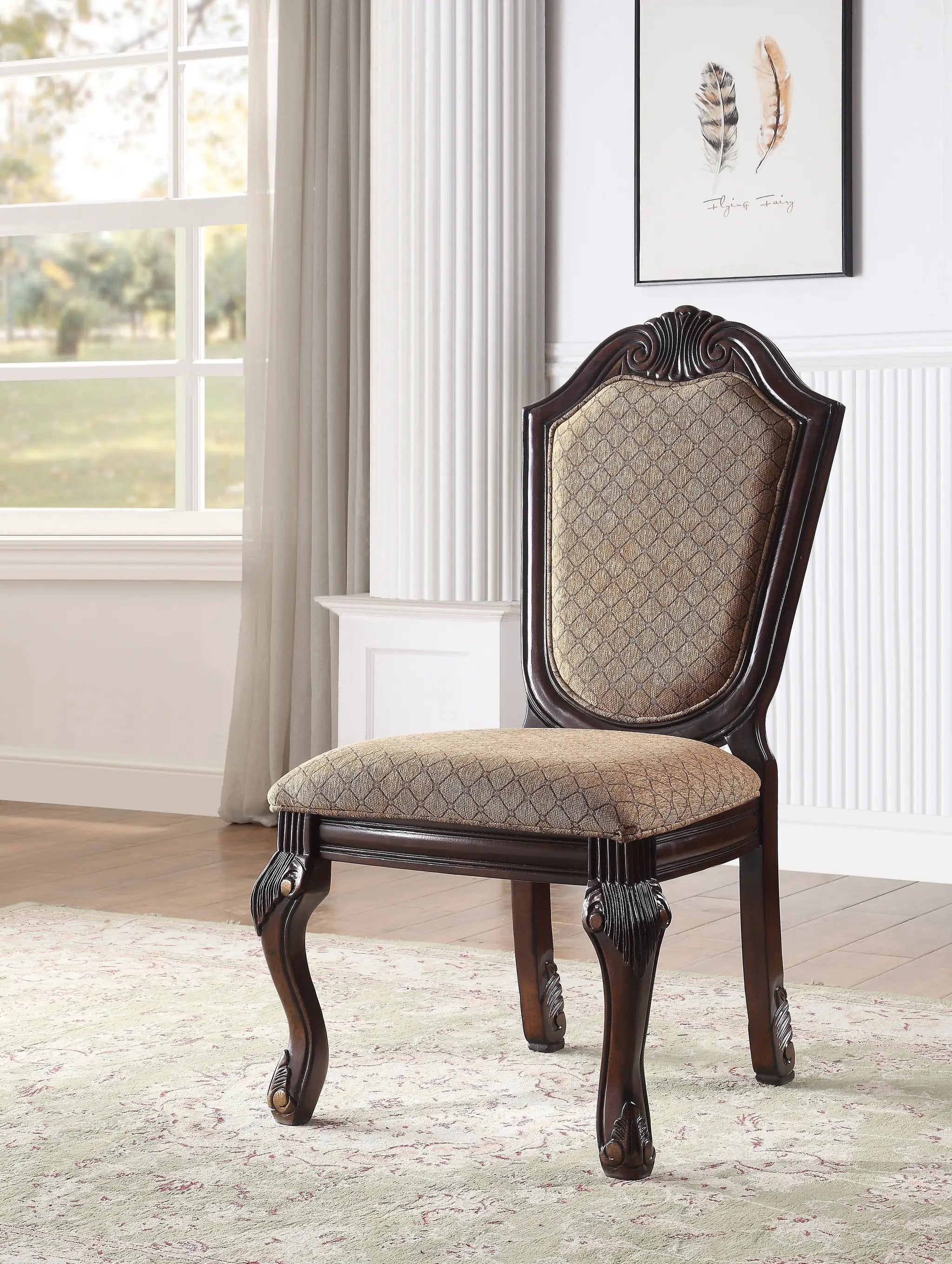 Chateau De Ville Fabric Armless Dining Chair by HouseOfZazla
