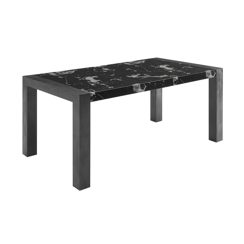 Dining Table And 4 Padded Chairs - Black by HouseOfZazla