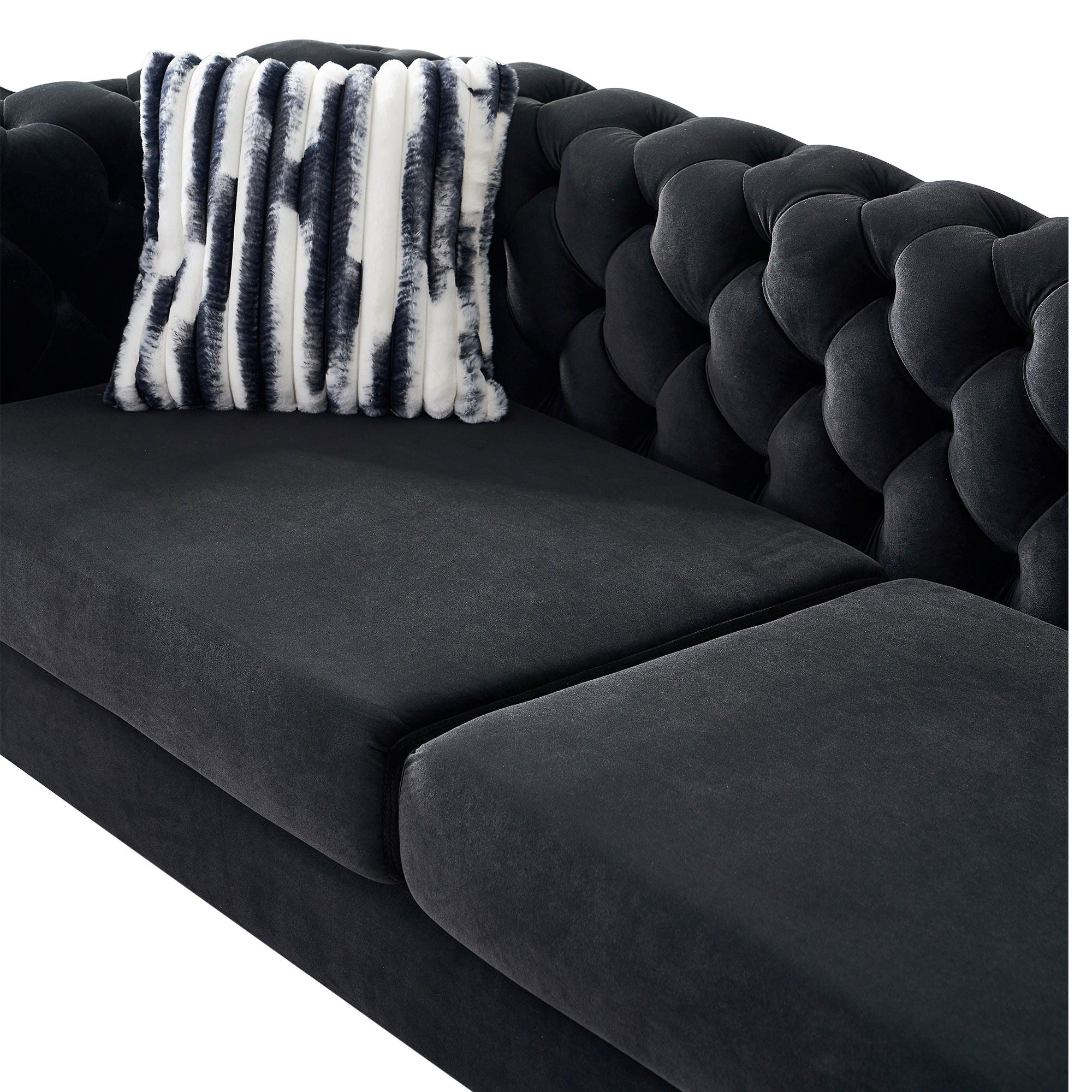 Chesterfield - Modern Tufted Living Room Sofa, 84.25''W Couch by HouseOfZazla
