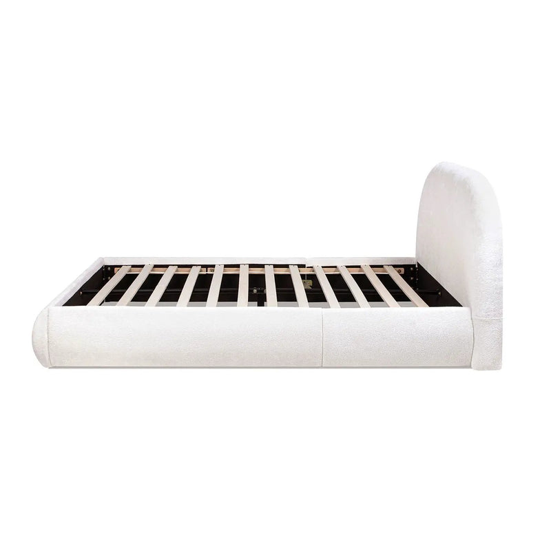 Archie Puffy Grounded - Upholstered Platform Bed by HouseOfZazla