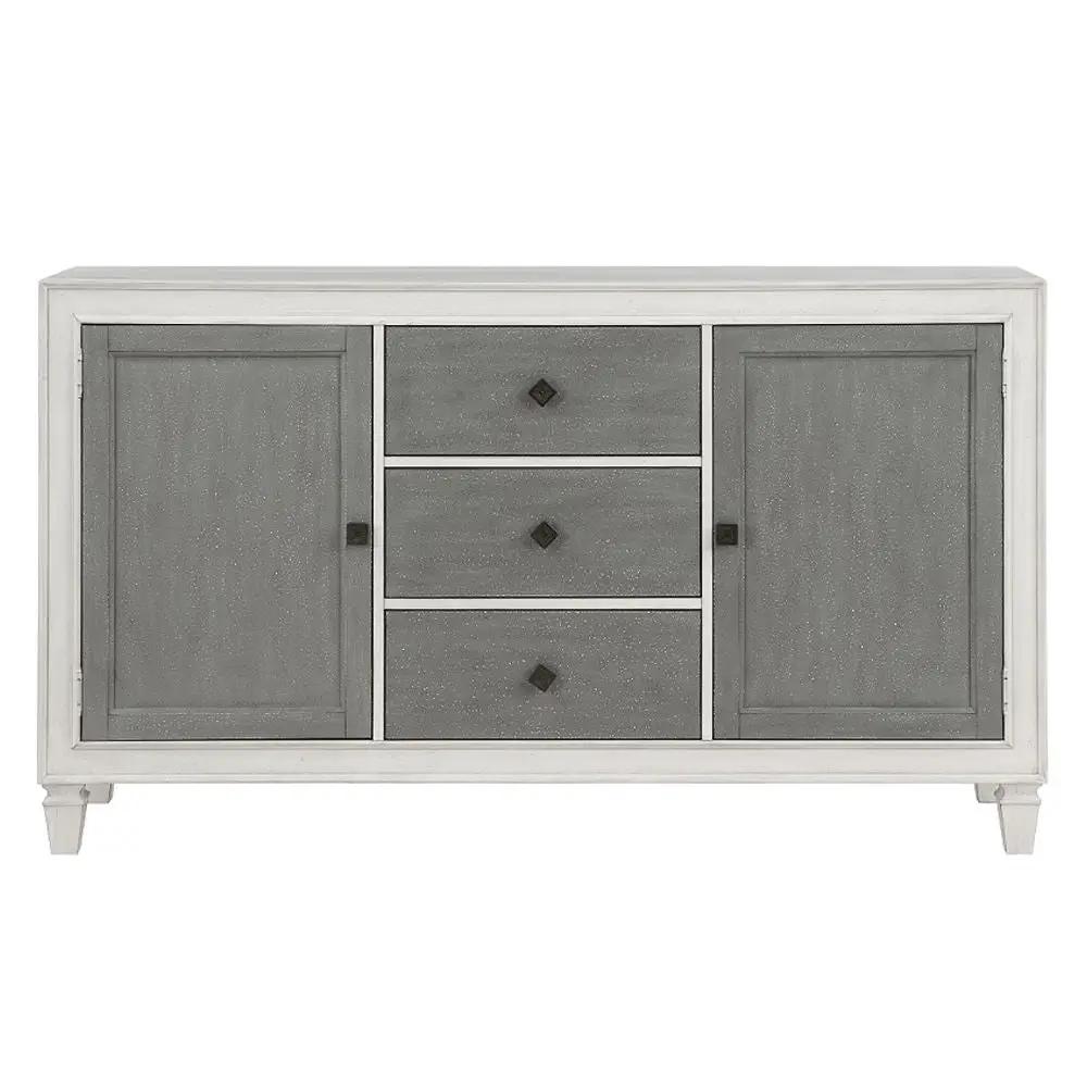 Katia - Server - Rustic Gray & Weathered White by Unique Piece Furniture