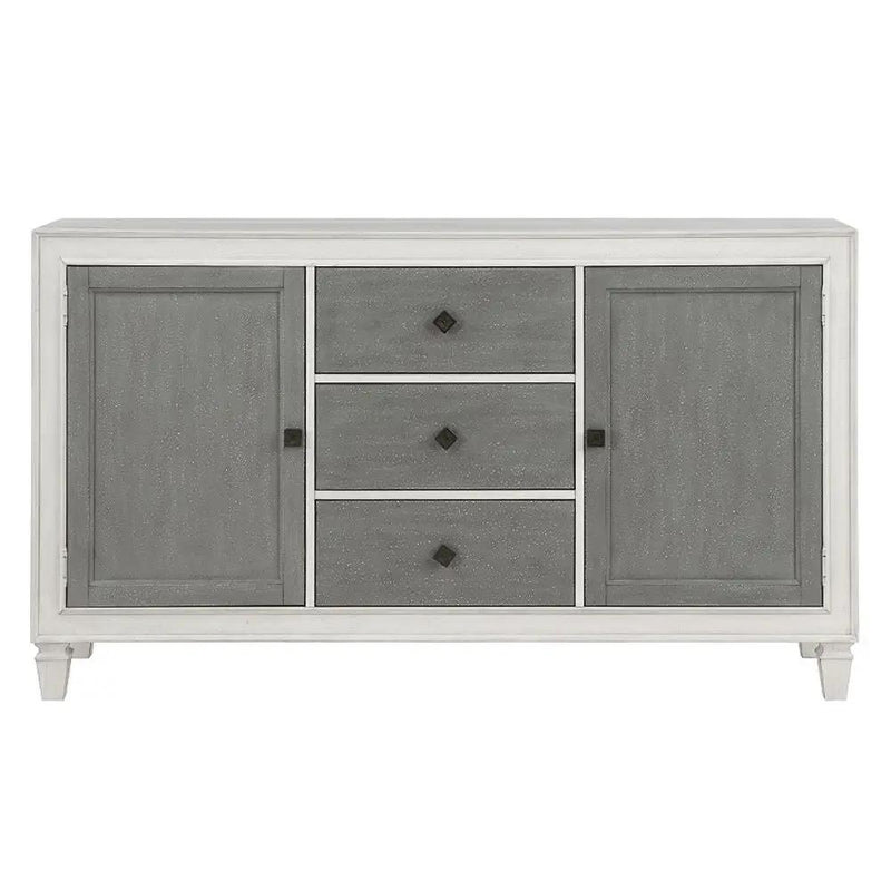 Katia - Server - Rustic Gray & Weathered White by Unique Piece Furniture