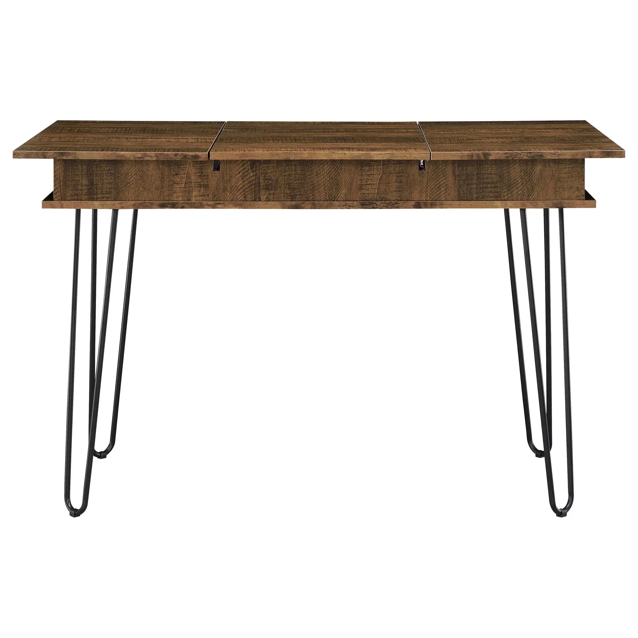 Writing Desk With 4 Hidden Storages - Brown by HouseOfZazla