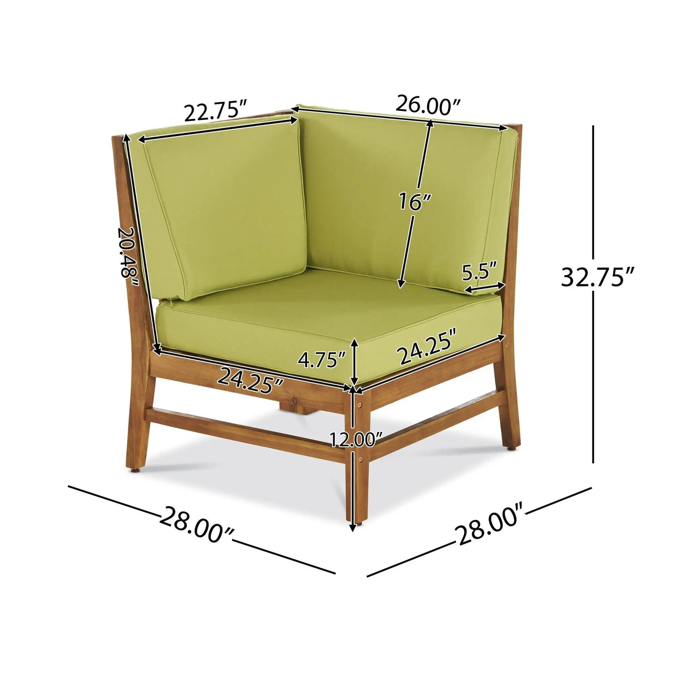 Perla Corner Chair by HouseOfZazla