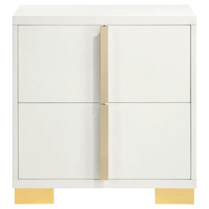 Marceline 2-drawer Nightstand White by Unique Piece Furniture