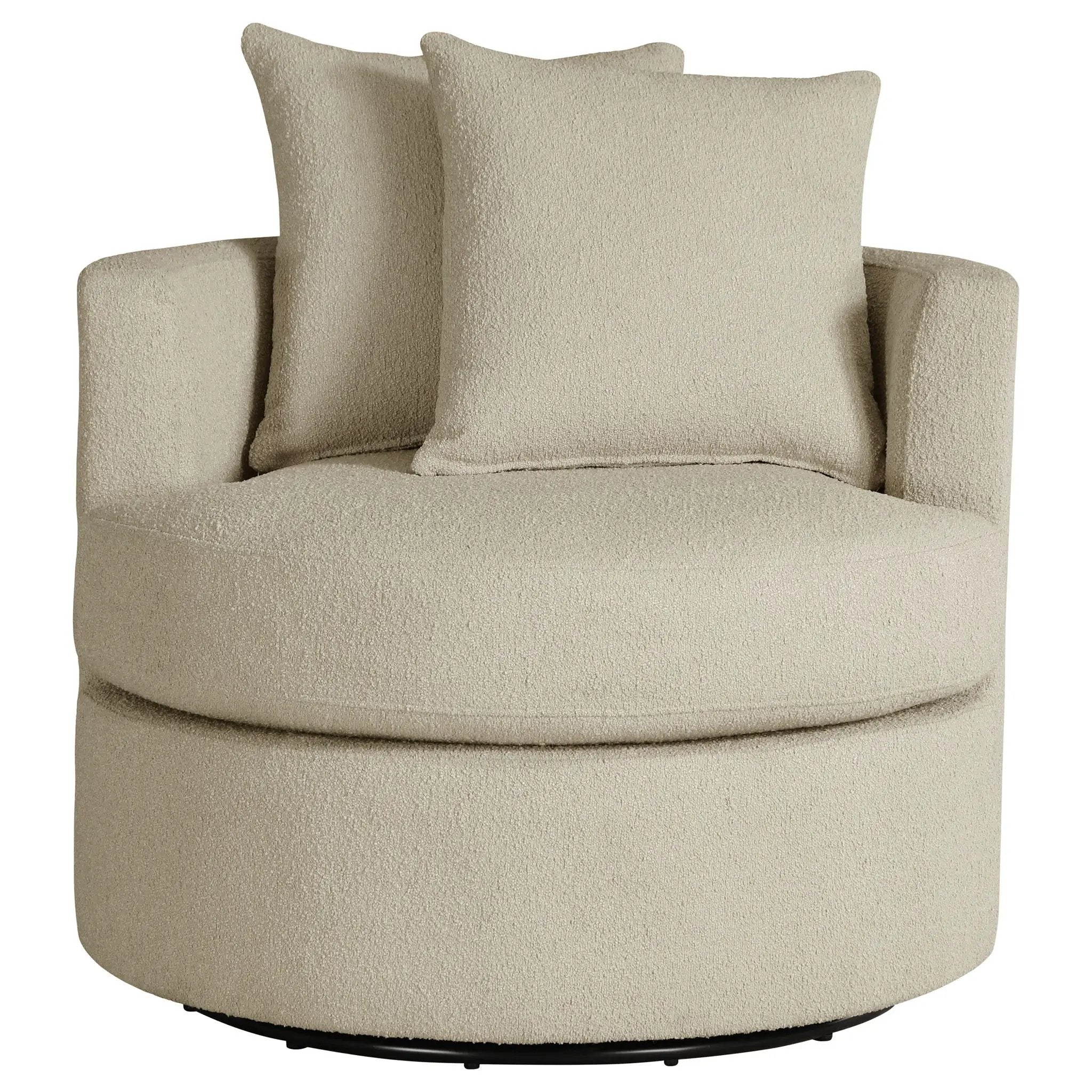 Debbie Upholstered Swivel Accent Chair Camel by Unique Piece Furniture