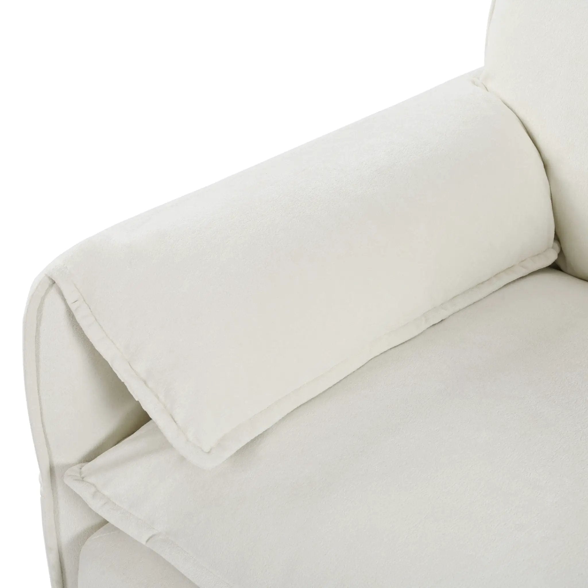 Modern Comfy Deep Seat Modular Sectional Sofa Cloud Couch With Ottoman