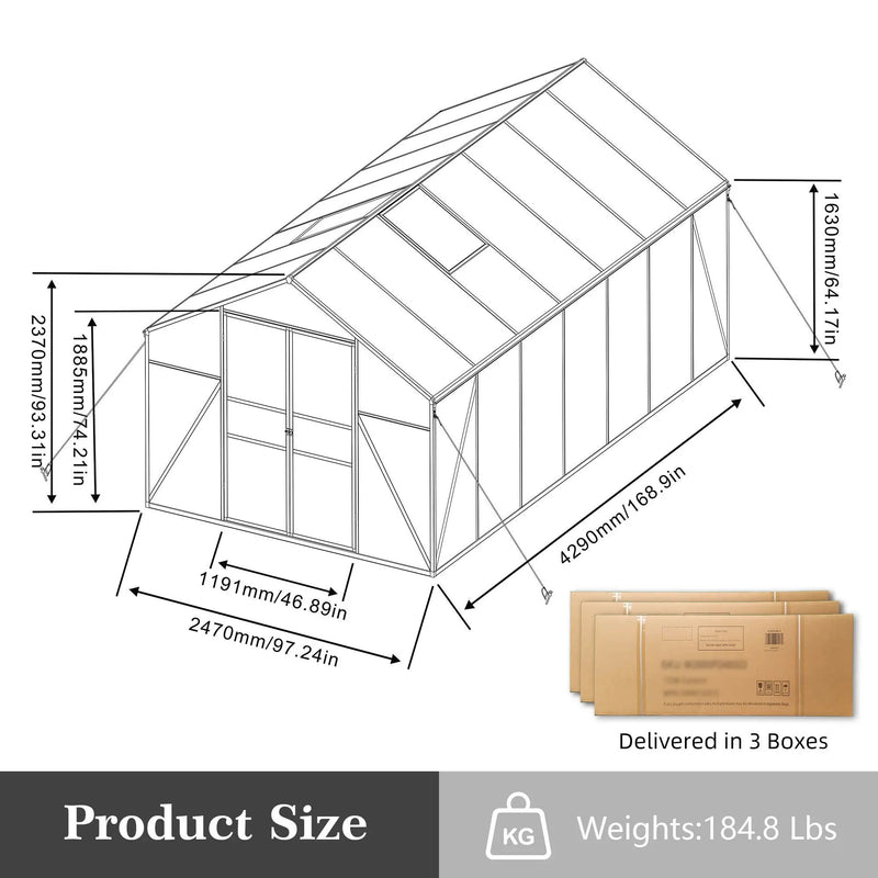 Gain Height Windproof house All Season Outdoor Garden Shelter by HouseOfZazla