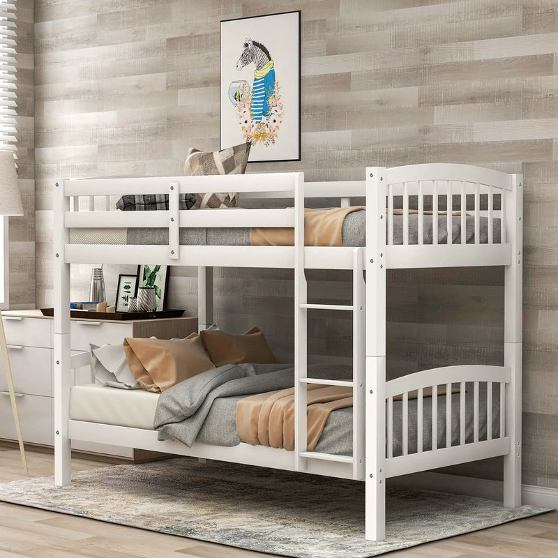 Solid Construction Bunk Bed With Ladder by HouseOfZazla