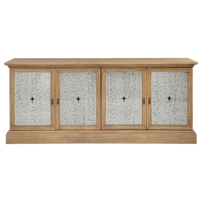 Brockway 4-door Dining Sideboard Buffet Cabinet Barley Brown by Unique Piece Furniture