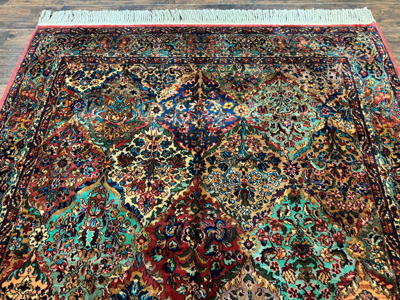 5.9 x 9 Karastan Rug Multicolor Panel Kirman #717, Original 700 Series, Wool by Jewel Rugs