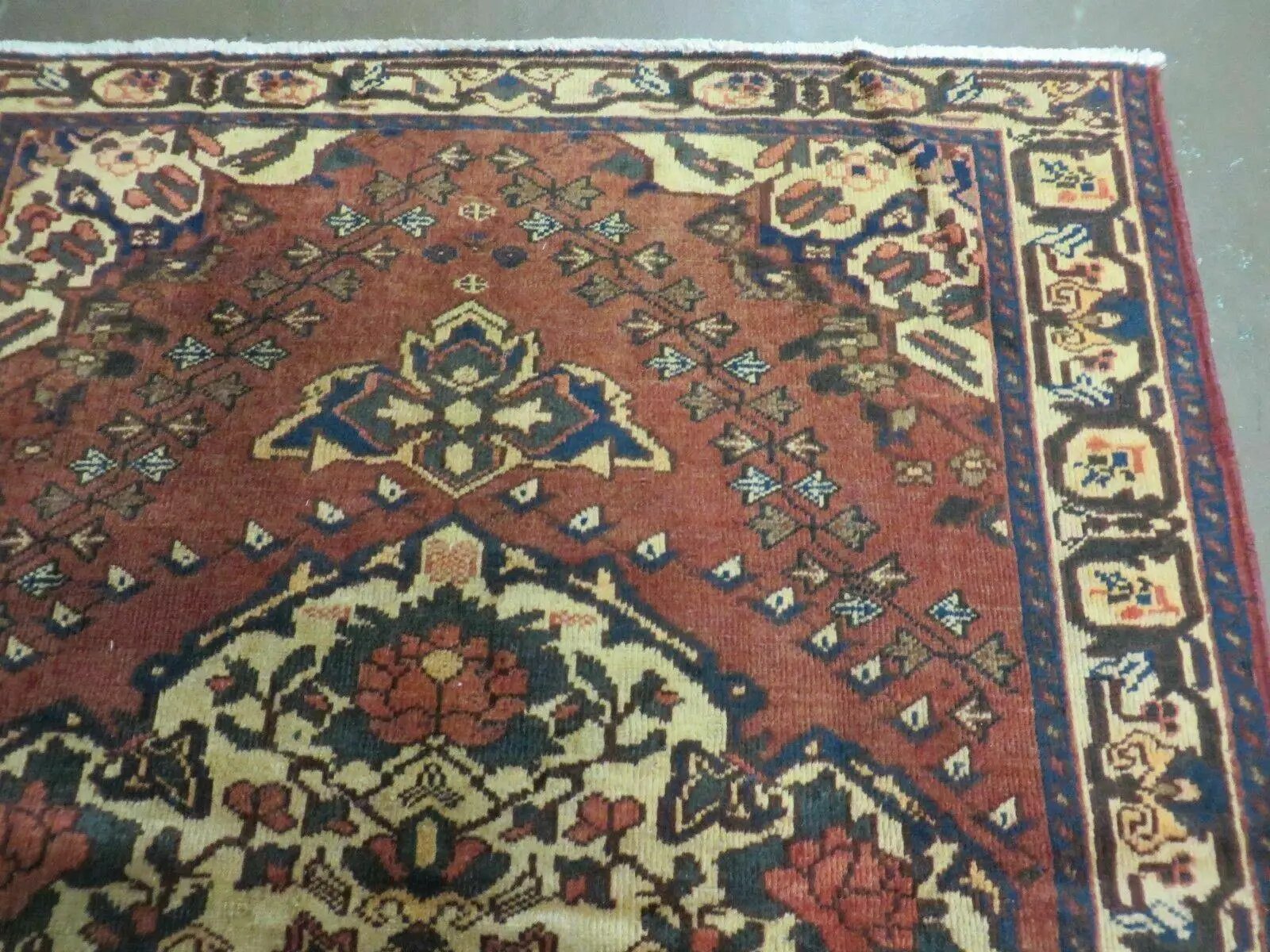 4' X 7' Antique 1920 Handmade Turkish Medallion Wool Rug Veg Dye Nice by Jewel Rugs