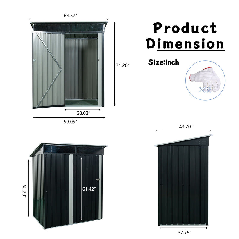 Outdoor Metal Storage Shed Transparent Plate by HouseOfZazla