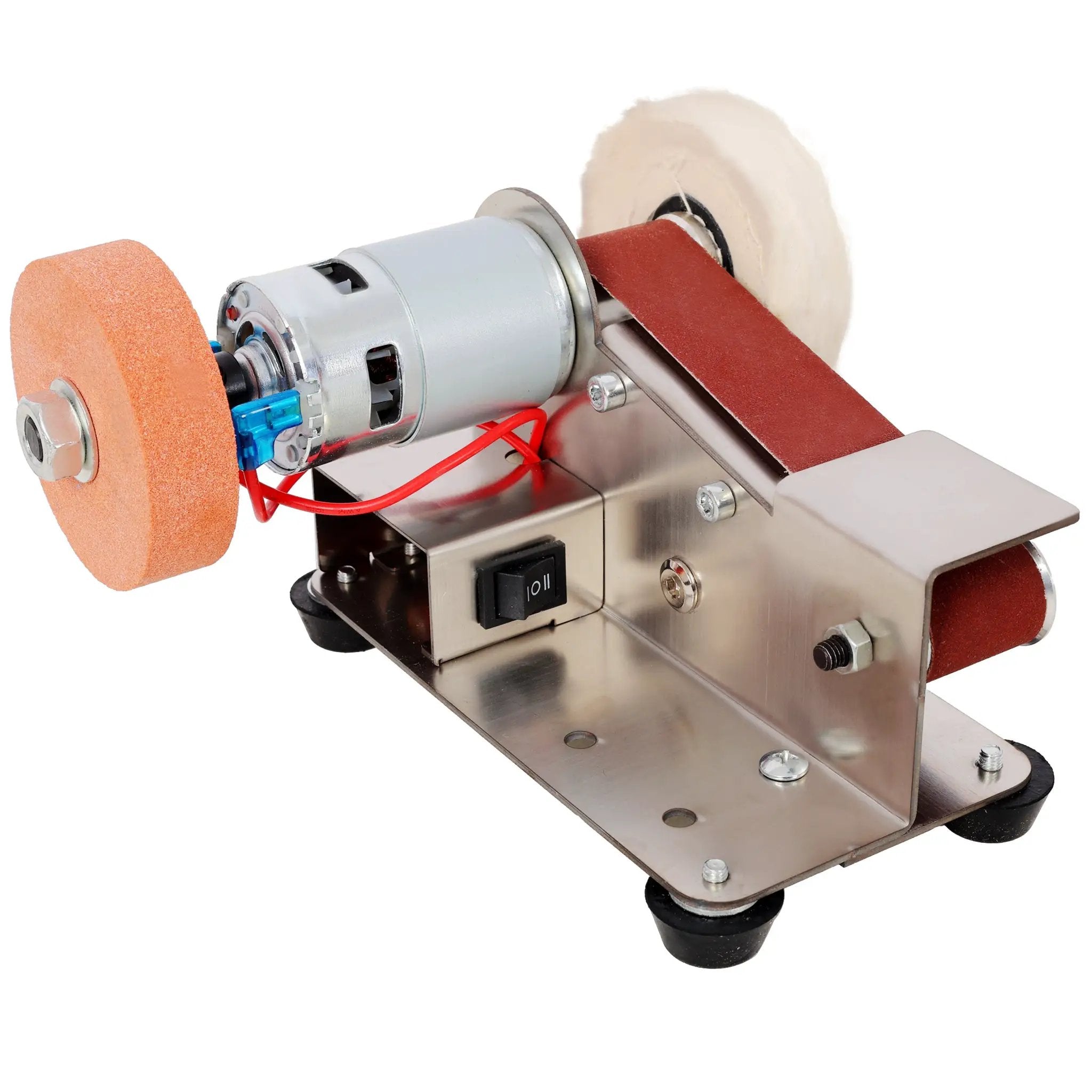 Mini Belt Sander, Electric Small Sander with 7 Adjustable Speeds by HouseOfZazla