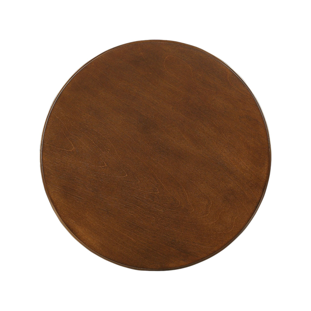 Round Accent Table with Pedestal Base - White or Dark Brown, photo 12 of 12