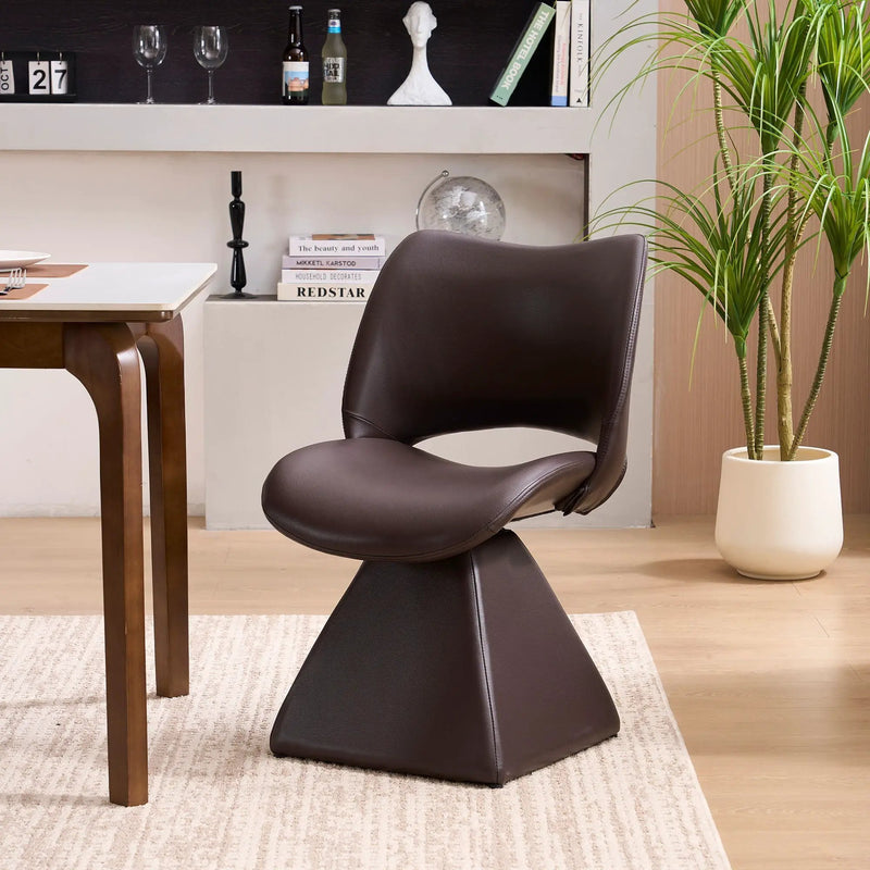 Modern Swivel Dining Chair With High Back by Unique Piece Furniture