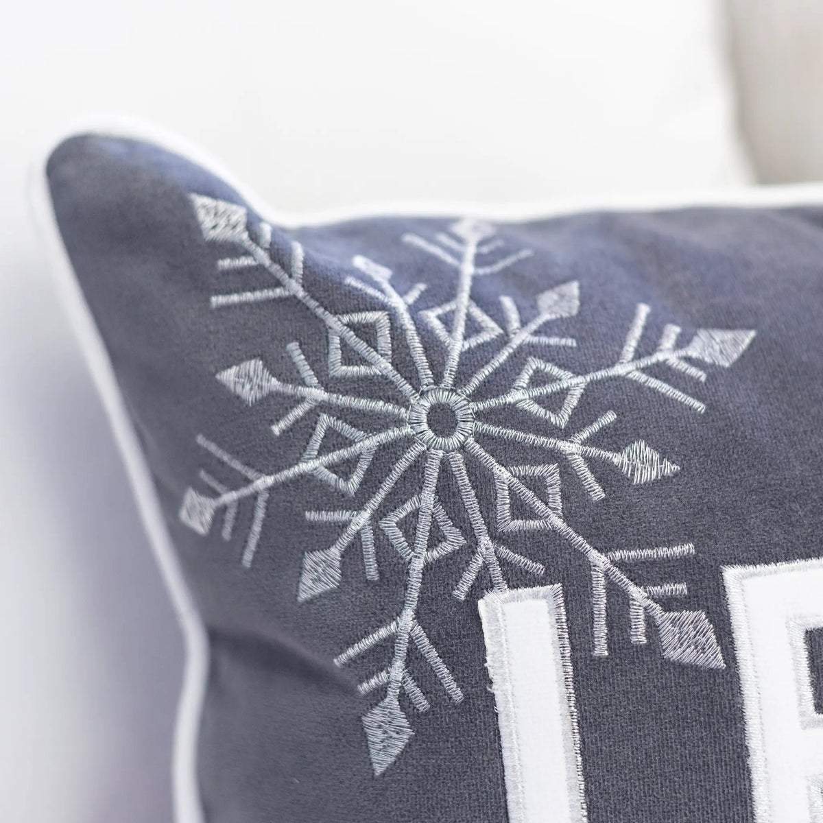 Nneka Let It Snow Lumbar Pillow by HouseOfZazla