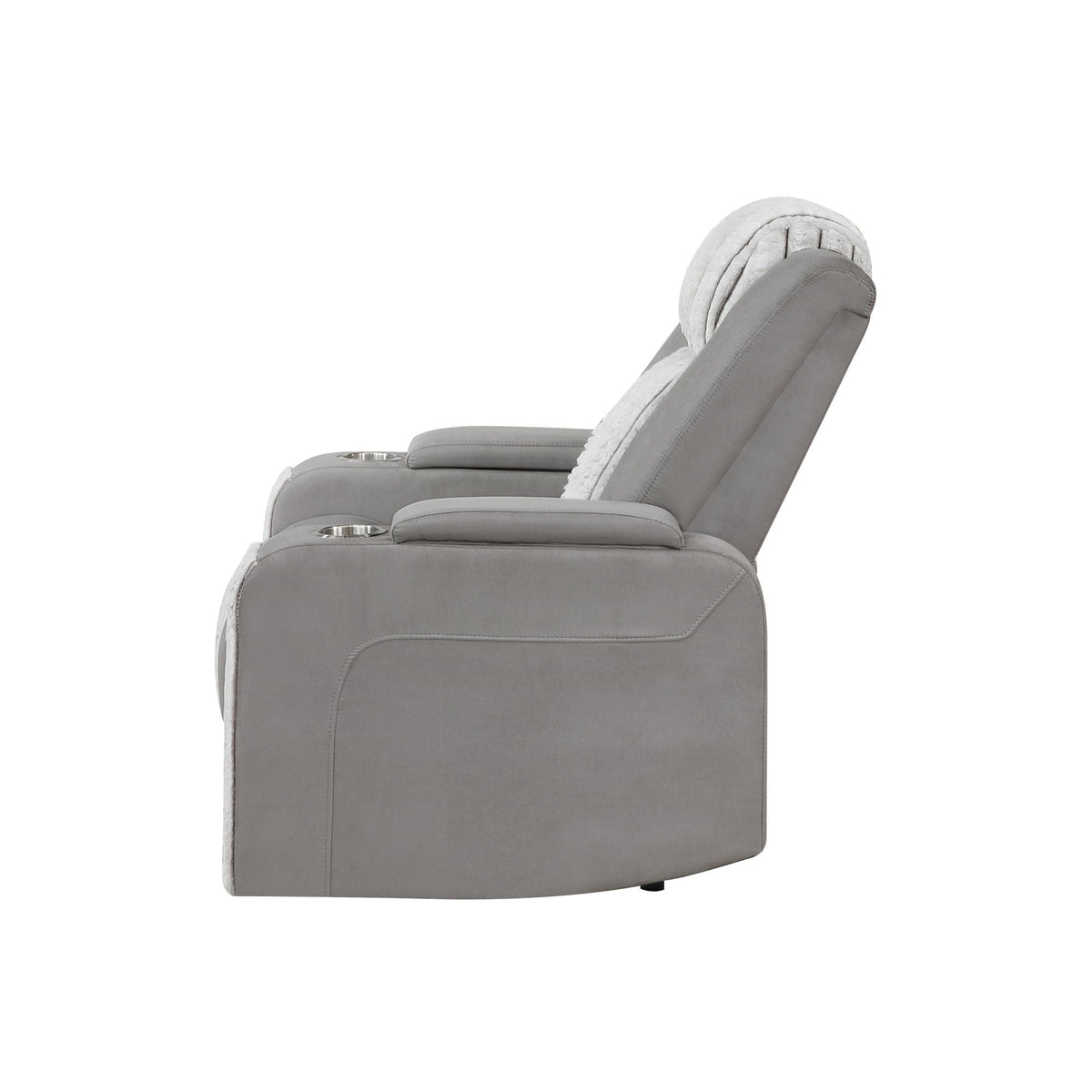 Power Recliner Chair with Power Headrest and LED Lighting - Black, Dark Brown, or Dark Gray, photo 21 of 21