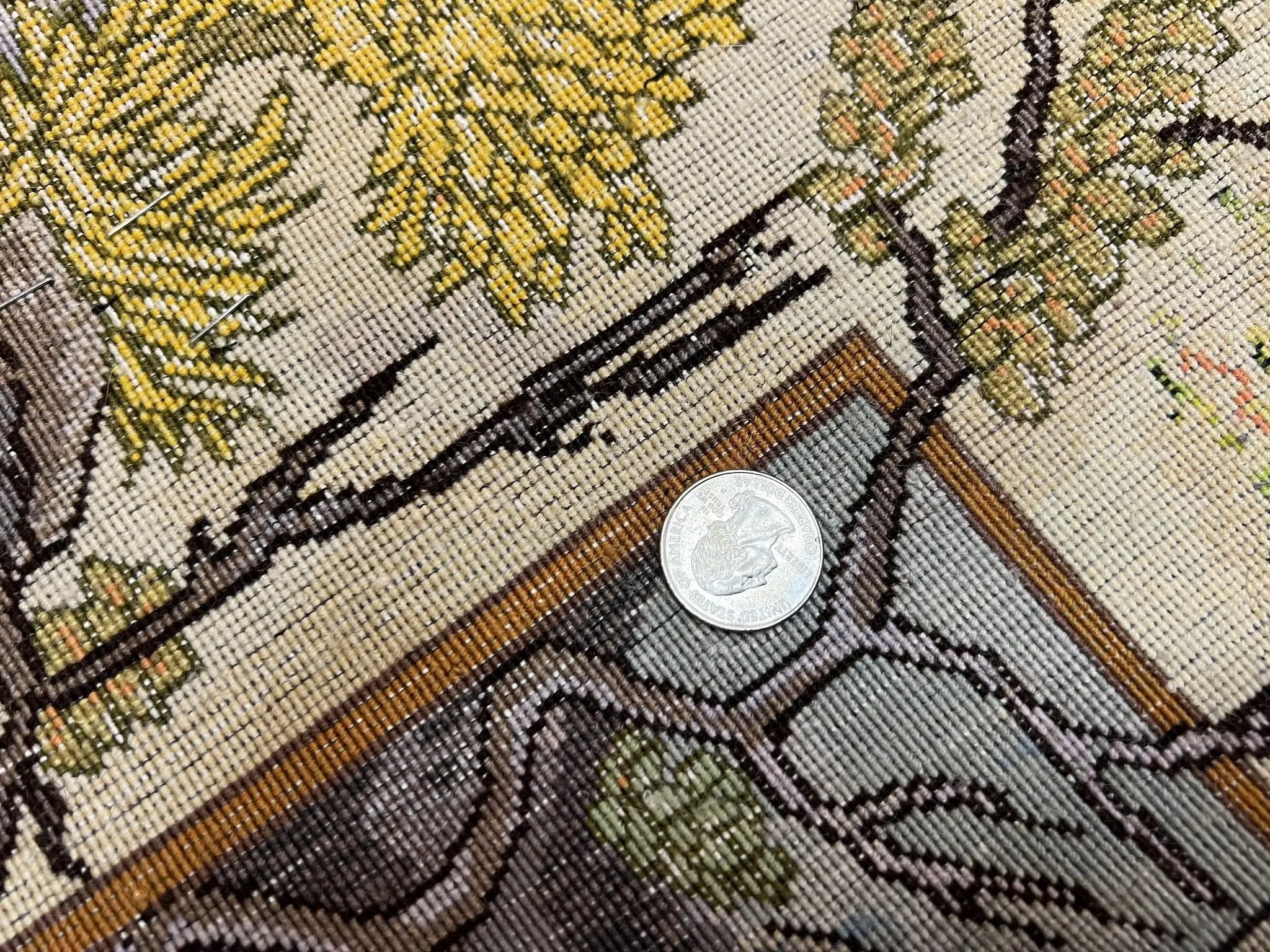Persian Tabriz Pictorial Rug 5x3, Hafez Poetry In Border, Very Fine Hand Knotted Carpet, Wall Hanging Wool Oriental Carpet 3x5, Highly Detailed by Jewel Rugs