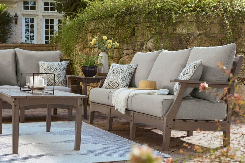 Visola - Sofa with Cushion - Gray by Unique Piece Furniture