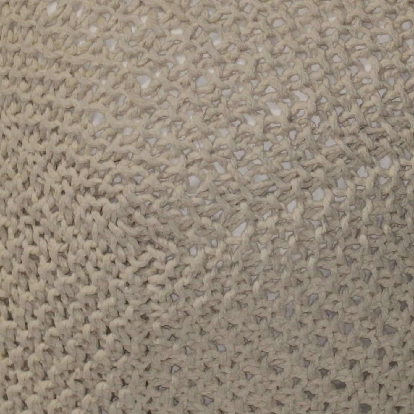 Semi Rounded Pouf, Cable Knitted, Perfect Seating by HouseOfZazla
