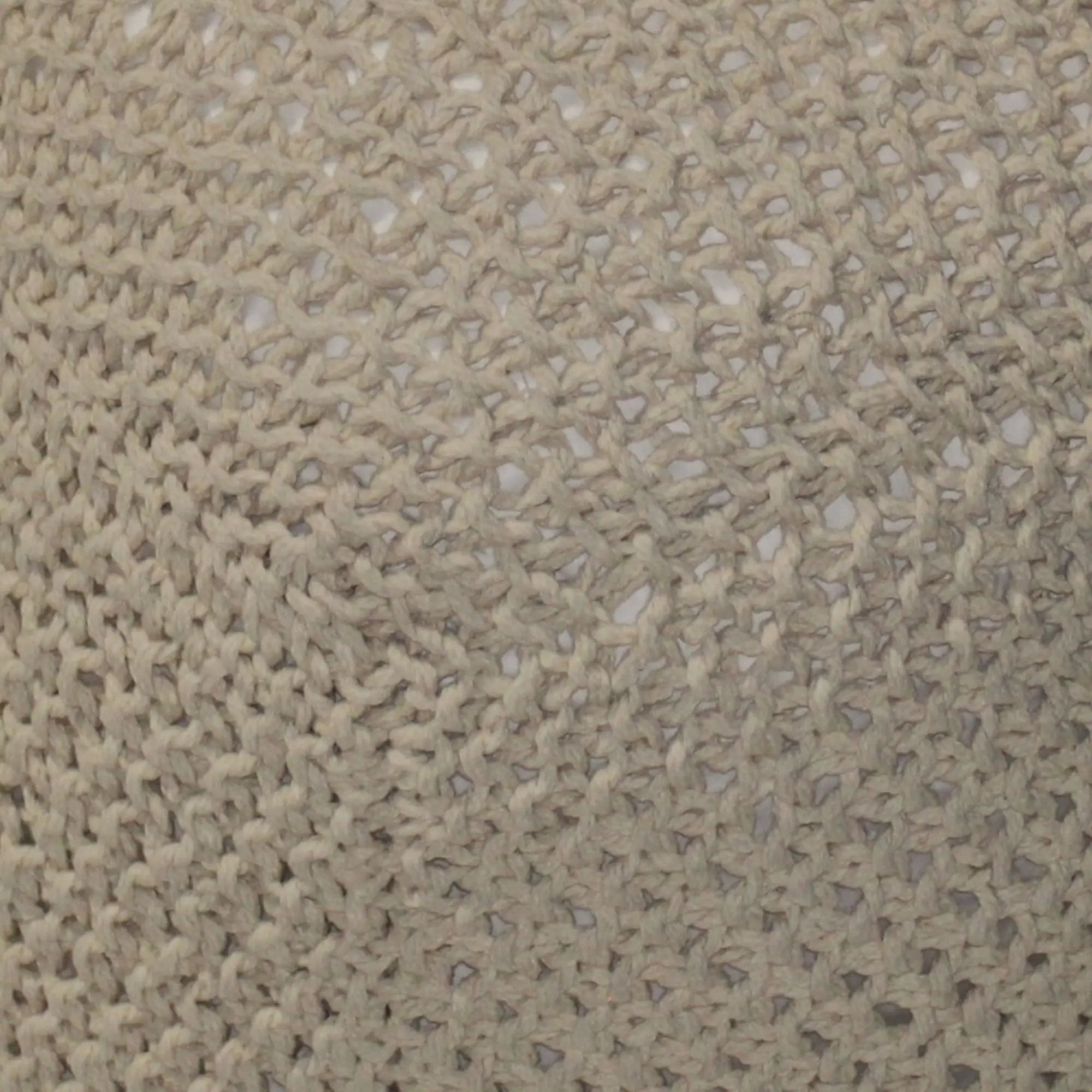 Semi Rounded Pouf, Cable Knitted, Perfect Seating by HouseOfZazla