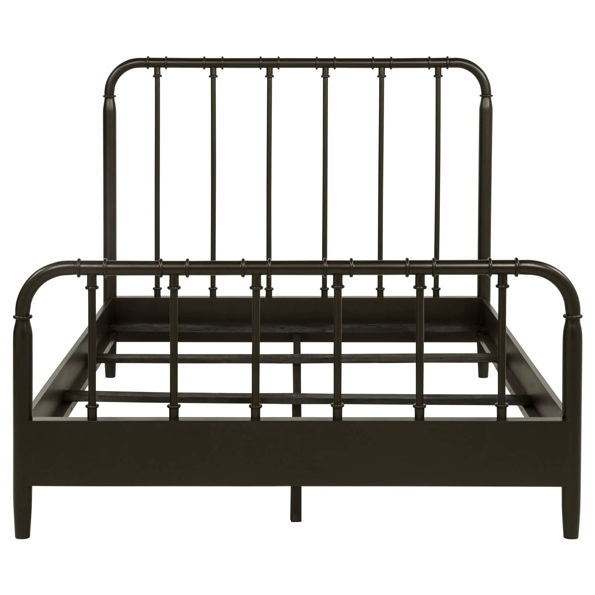 Rocco All Wood Water Pipe Open Frame Full Bed Dark Bronze by Unique Piece Furniture