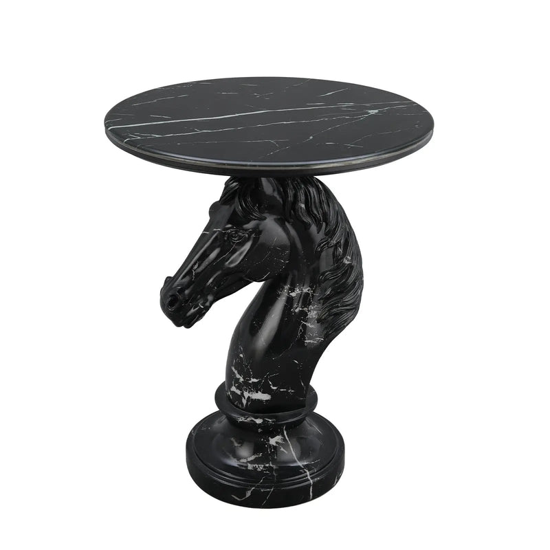 Horse Head Accent Table Animal Statue End Table by HouseOfZazla