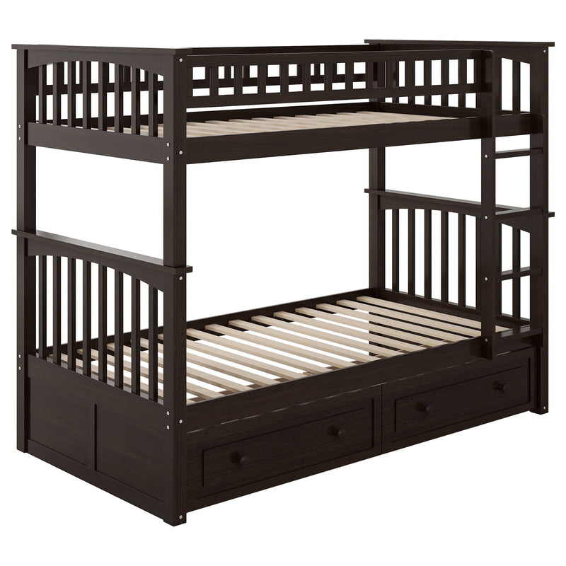 Bunk Bed With Drawers, Convertible Design by HouseOfZazla
