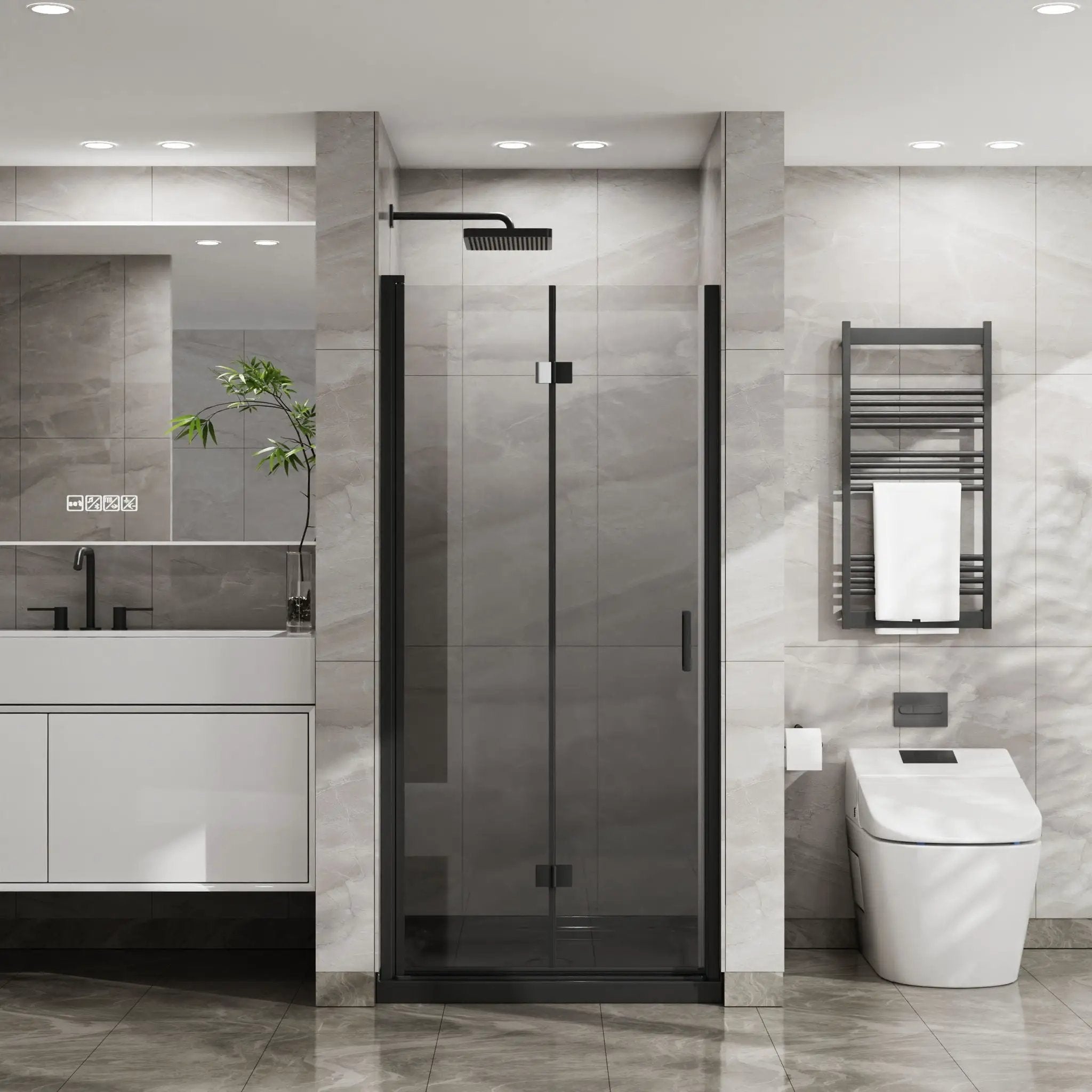 Goodyo - Frameless Glass Shower Door Bifold by HouseOfZazla