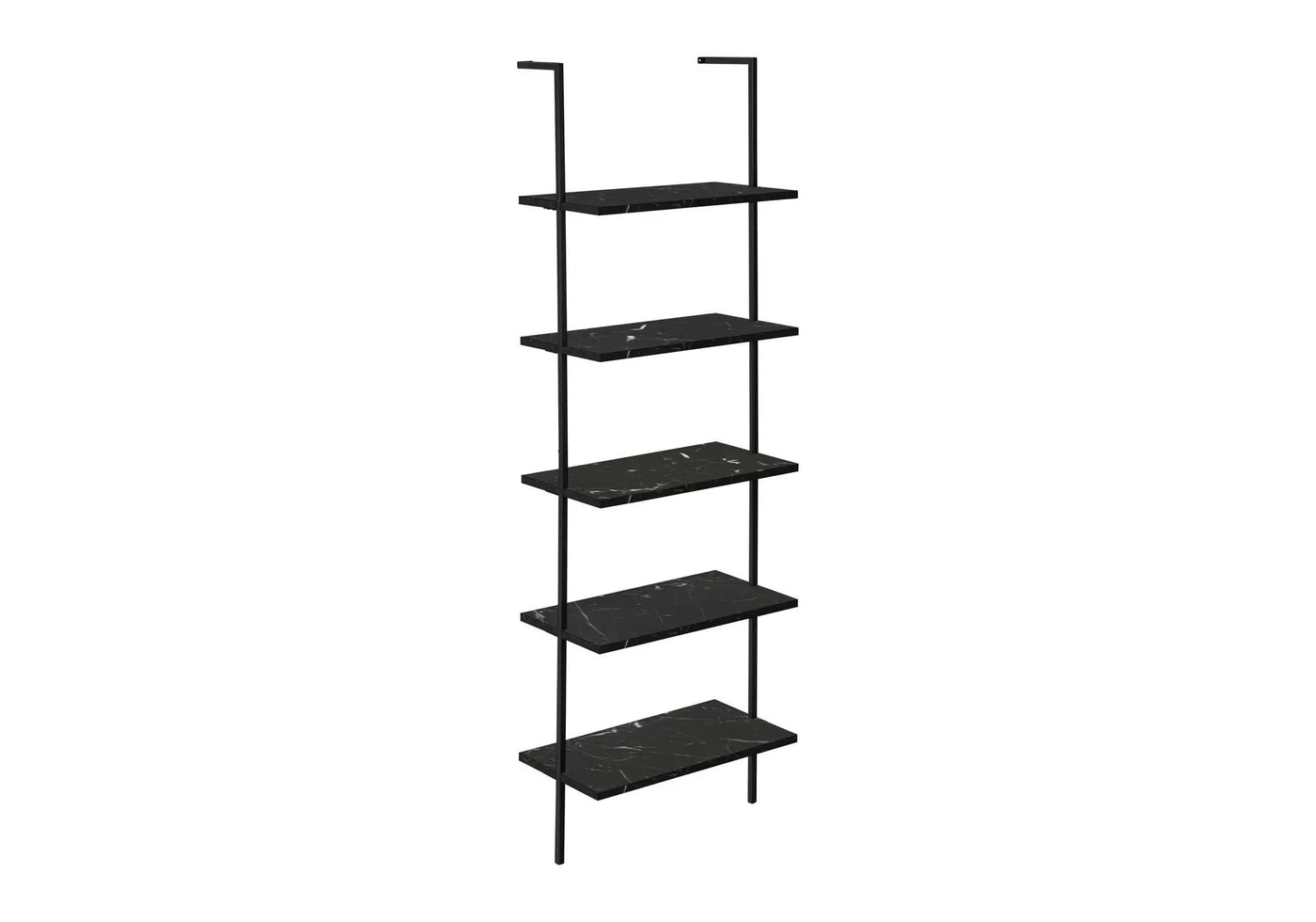 5-Tier Ladder Bookshelf with Marble Look for Office & Home by HouseOfZazla
