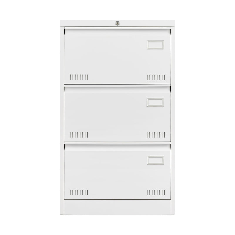 Filing Cabinet Lateral File Cabinet 3 Drawer, Locking Metal File Cabinets Three Drawer, Office Filing Cabinet With Lock Drawers For Home Office by Unique Piece Furniture