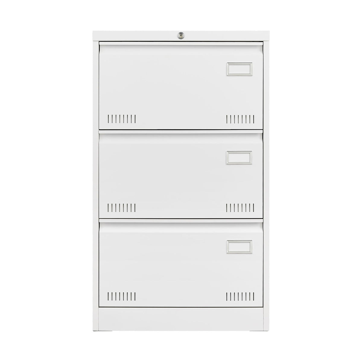 Locking Metal Filing Cabinet 3 Drawer - Multiple Sizes, Black or White, photo 23 of 24